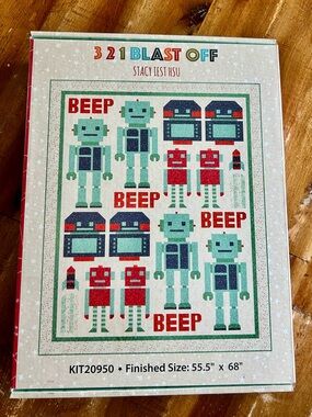 🚀NWT Moda 321 Blastoff Quilt Kit🚀